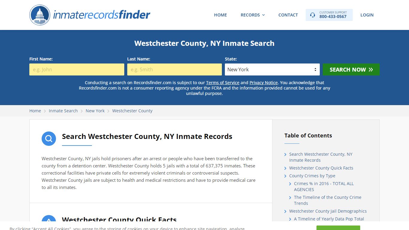 Westchester County, NY Inmate Lookup & Jail Records Online